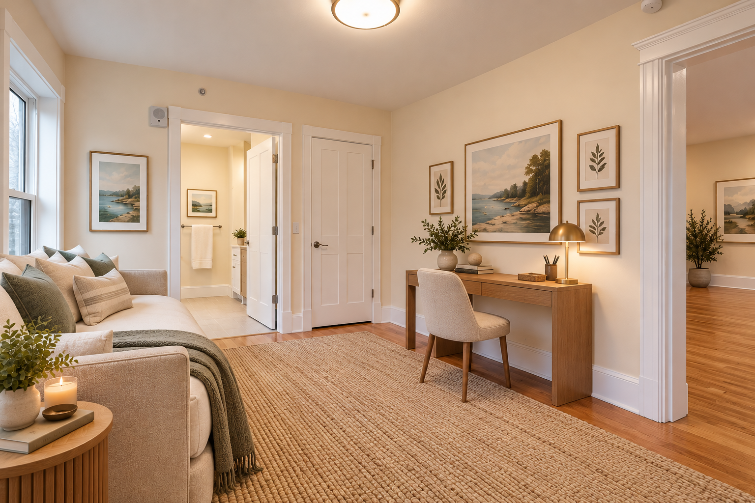 Second bedroom desk nook