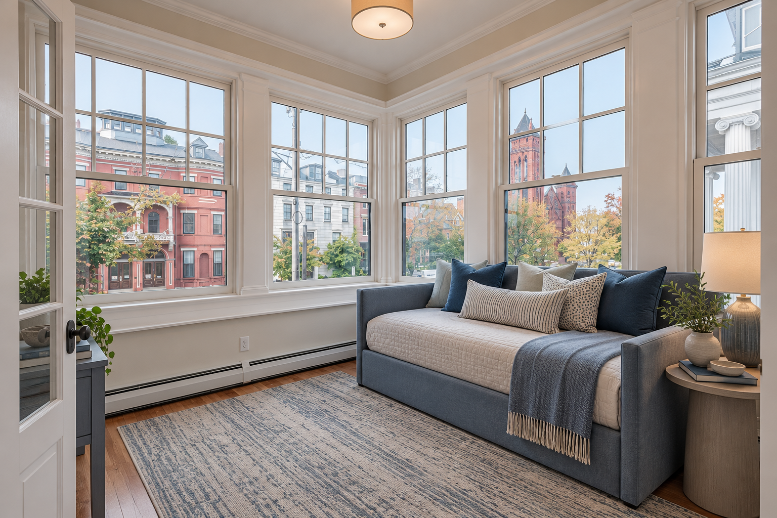 Second bedroom with Portland views
