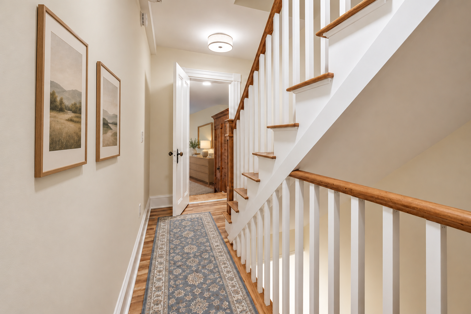 Hallway and staircase