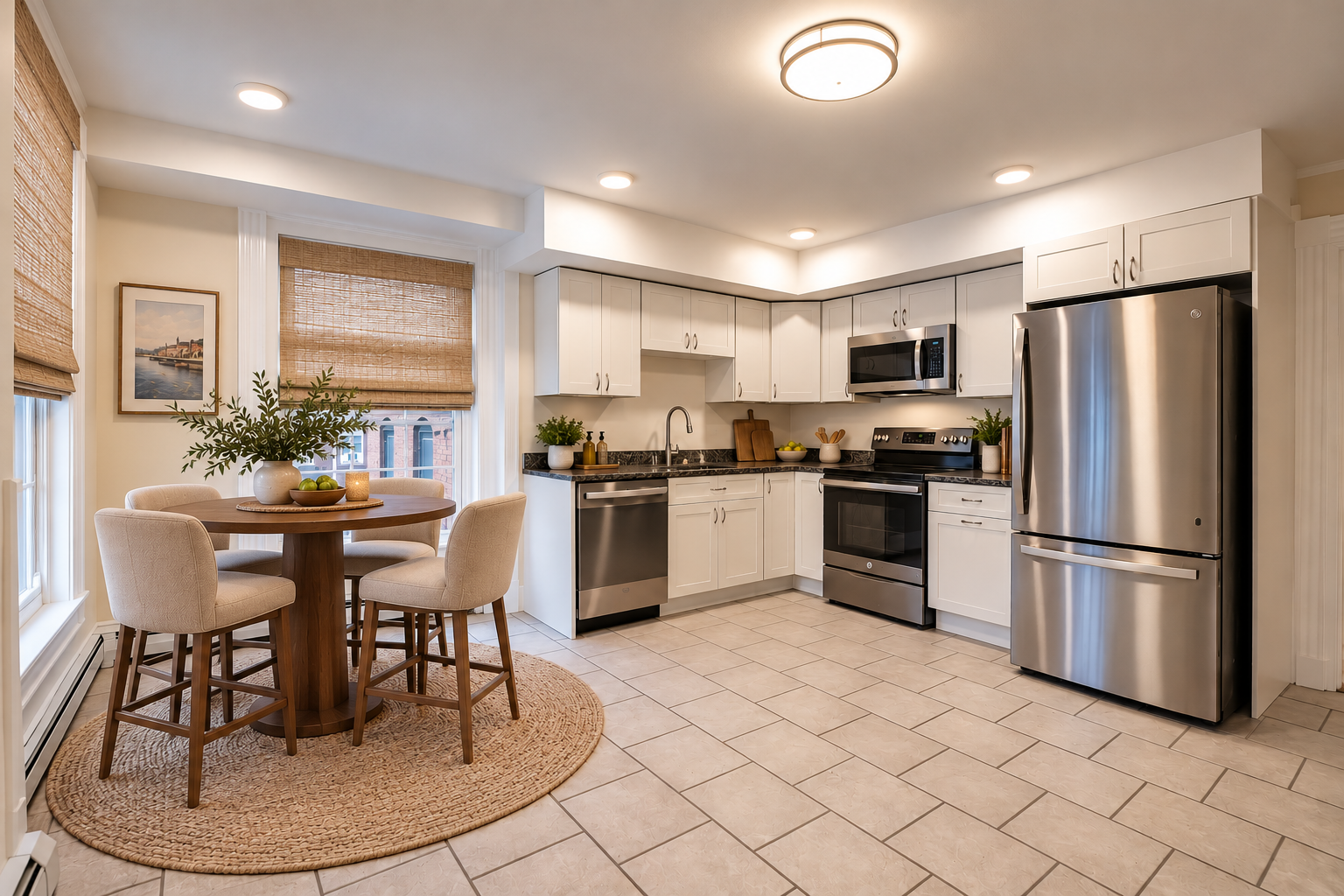 Kitchen with dining area